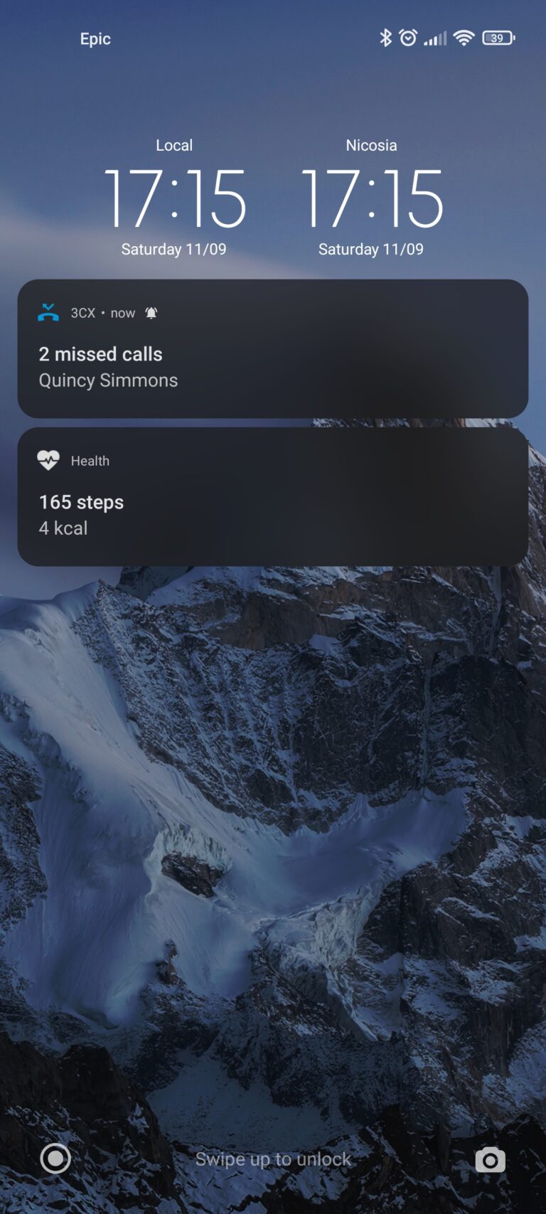 missed call notification